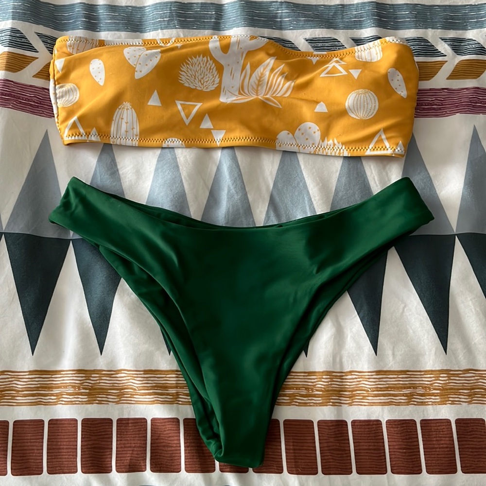 zaful bandeau bikini size small